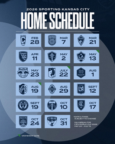 2026 Sporting KC Schedule 2026 Sporting KC Schedule
