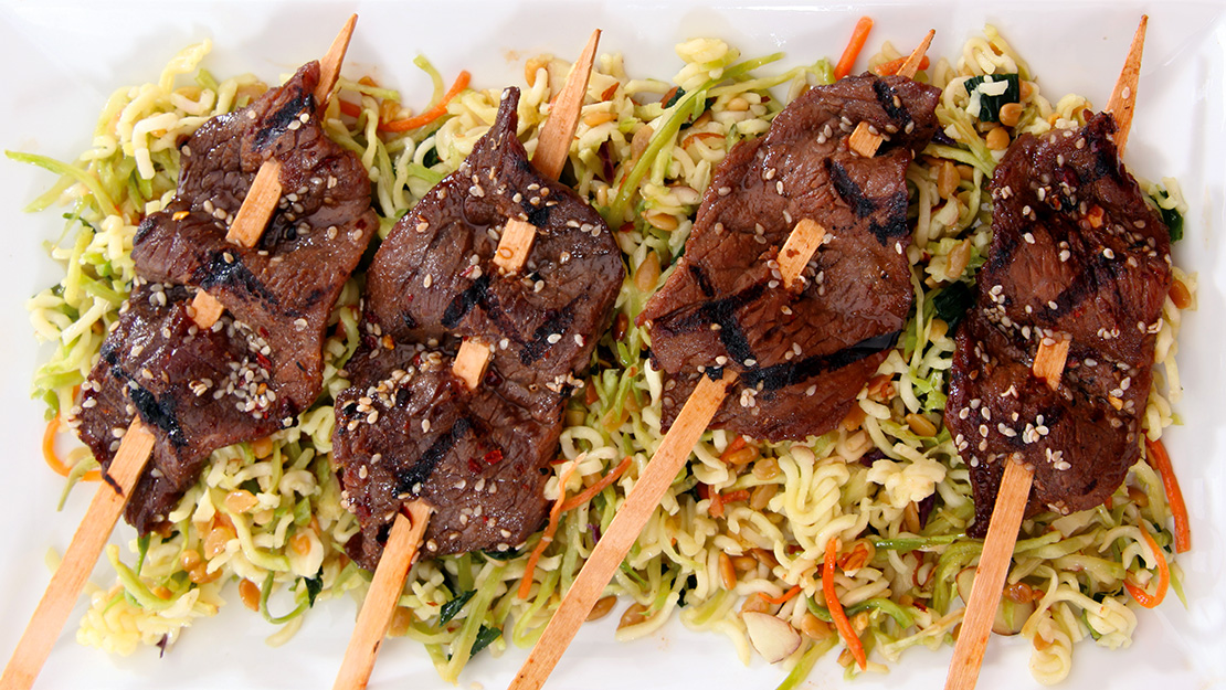 Korean-Grilled Beef Kabob