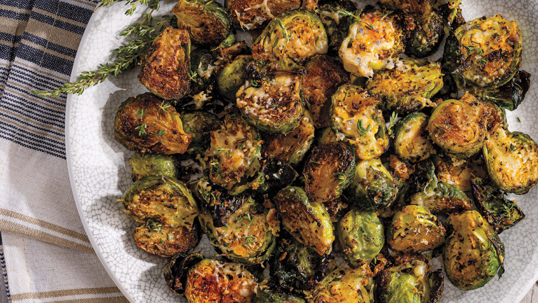 Crispy-Cheesy Brussels Sprouts