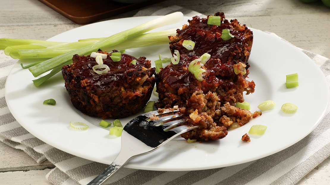 Mini Barbecue Meatloaves