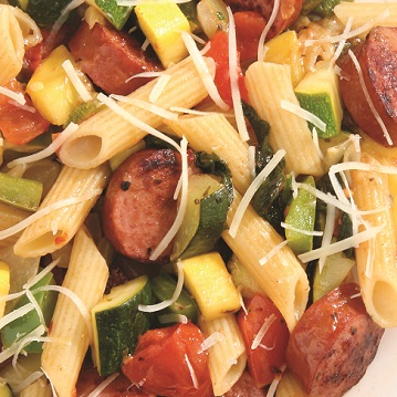 Pasta Primavera with Italian Turkey Sausage Recipe