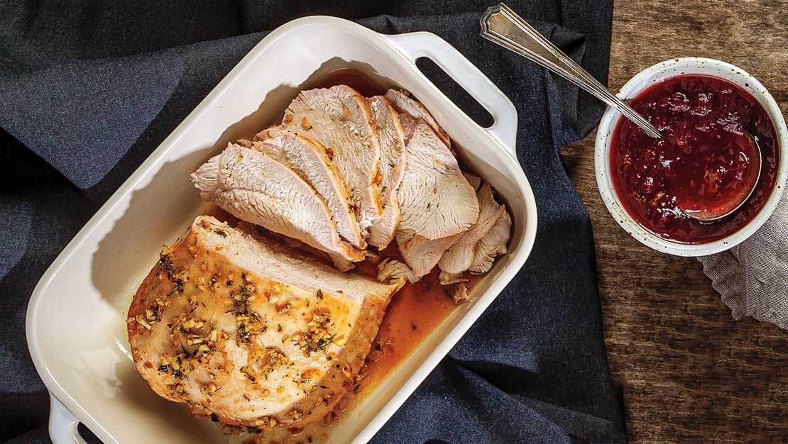 Roasted Turkey Breast With Cranberry Orange Glaze Recipe