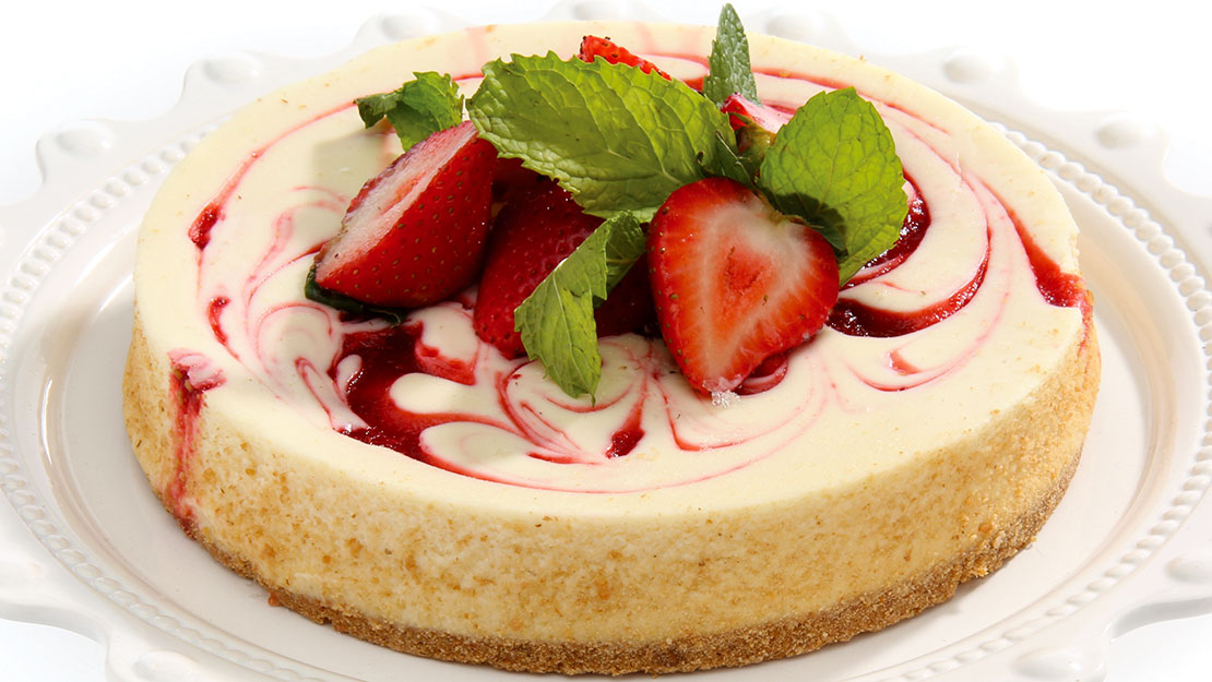 Strawberry Swirl Cheesecake - Recipe from Price Chopper