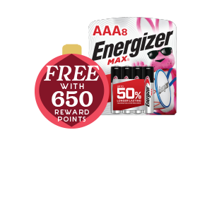 Energizer Max Batteries AA or AAA, 8ct