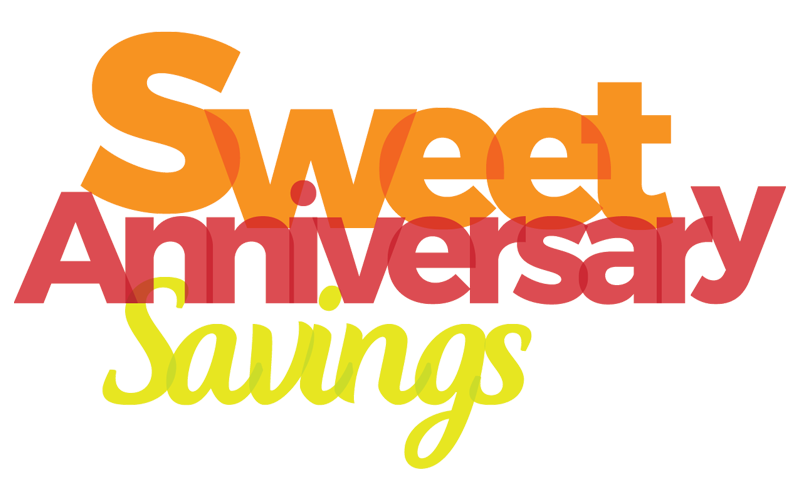 Sweet Anniversary Savings