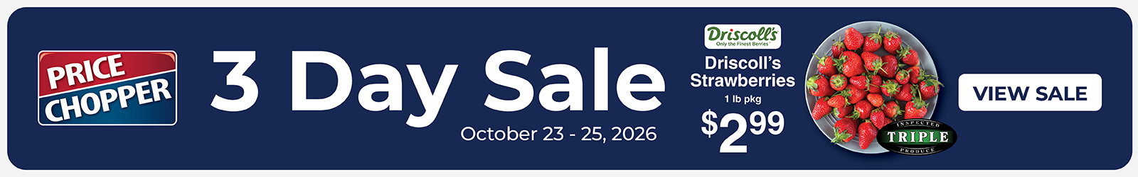 3 Day Sale Oct 23-25